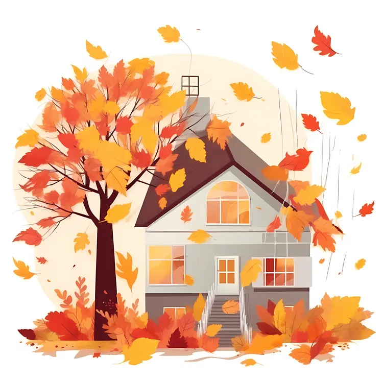 Small cute doodle house