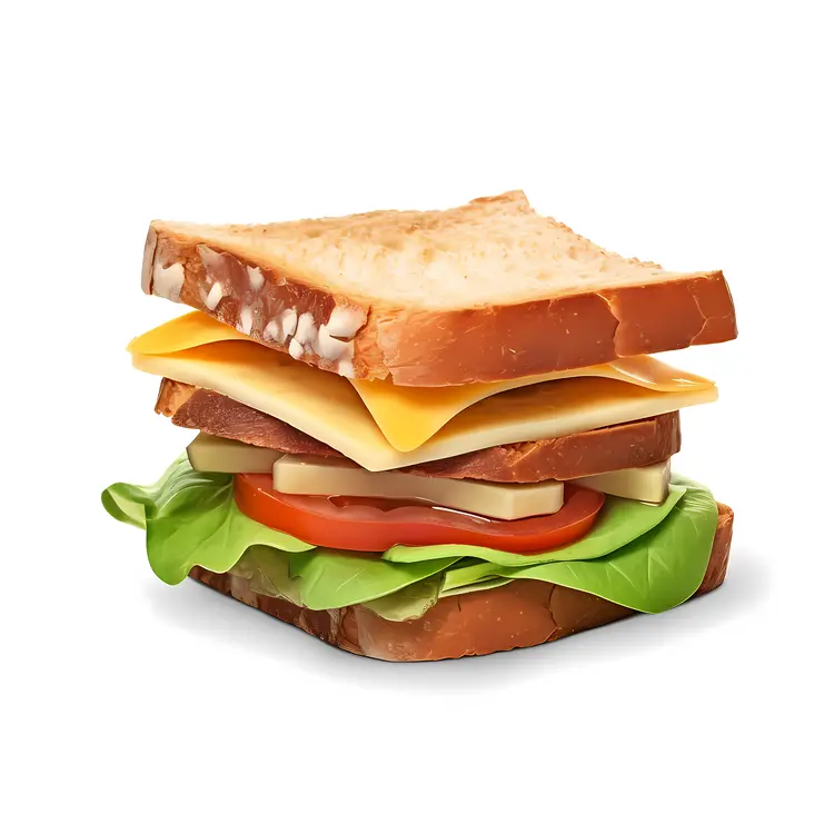 Cheese Sandwich with Fresh Vegetables