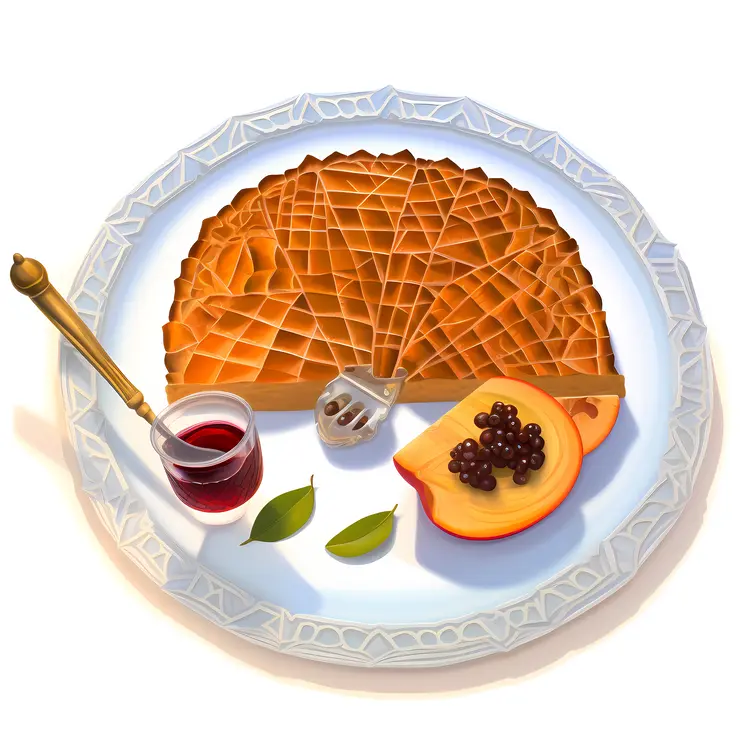 Delicious Waffle Breakfast with Syrup and Fruit