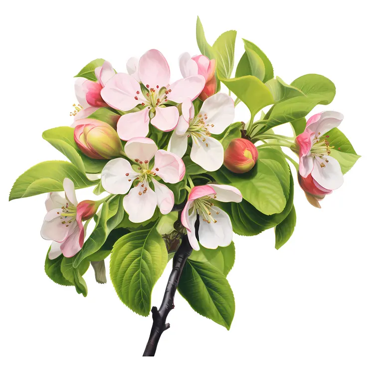 Cherry Blossoms on a Branch