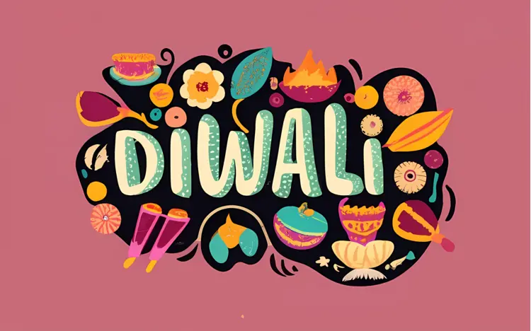 Diwali with Sweets and Decorations