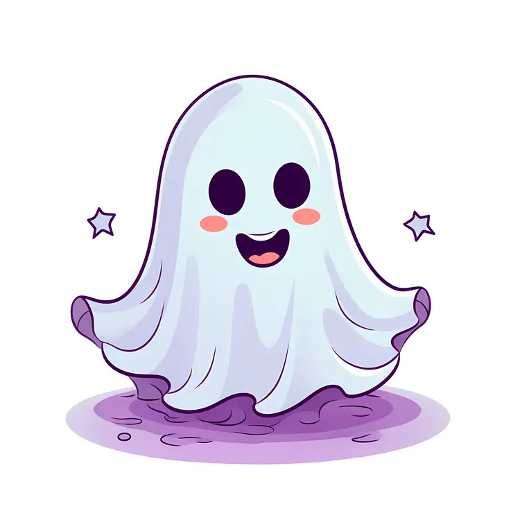 Cute Cartoon Ghost for Halloween