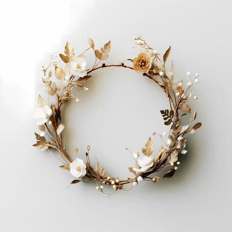 Delicate Floral Wreath