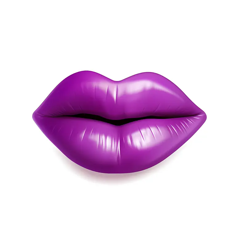 Inflatable Purple Lips for Party Decoration