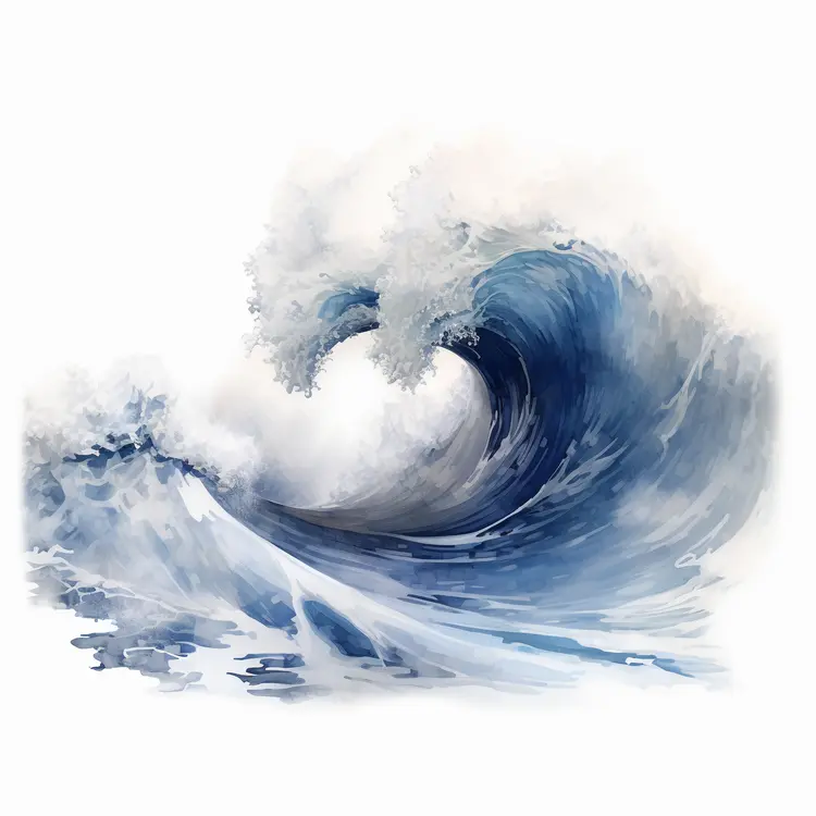 Majestic Ocean Wave Illustration