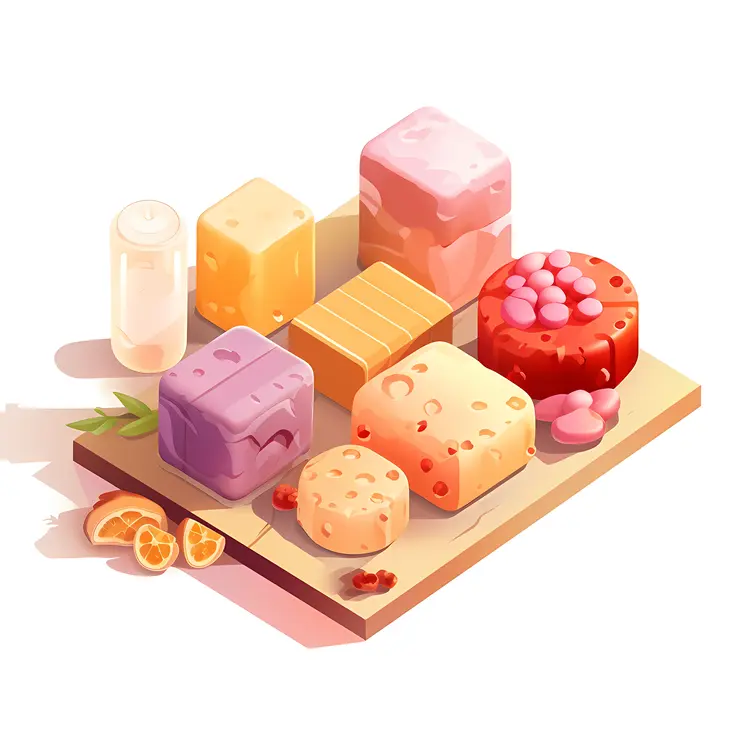 Assorted Soaps with Various Shapes and Colors