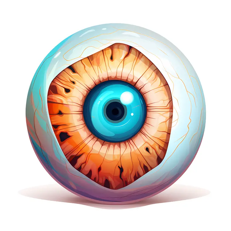 Hexagonal Eyeball Illustration
