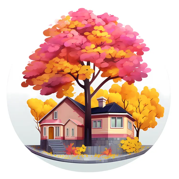 Small cute doodle house