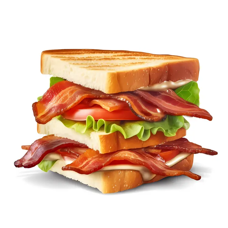 Tasty bacon sandwich