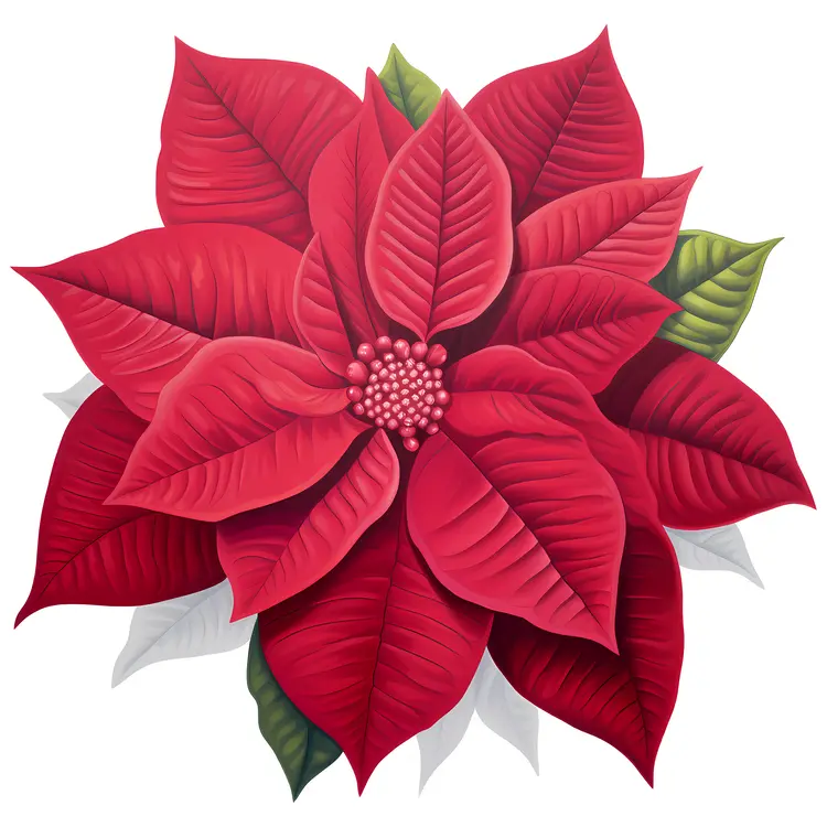 Beautiful Red Poinsettia for Christmas Decor