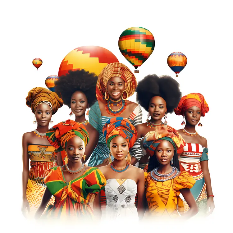 Beautiful Traditional African Clothing with Colorful Patterns
