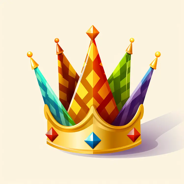Colorful Crown with Geometric Patterns