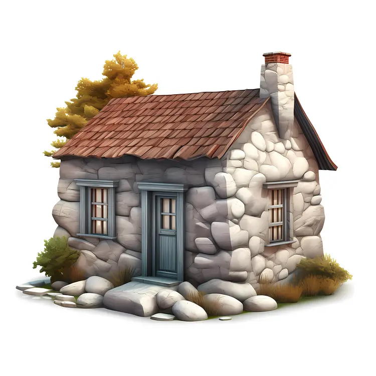 Small cute doodle house