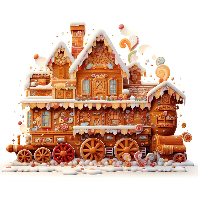Gingerbread House Train