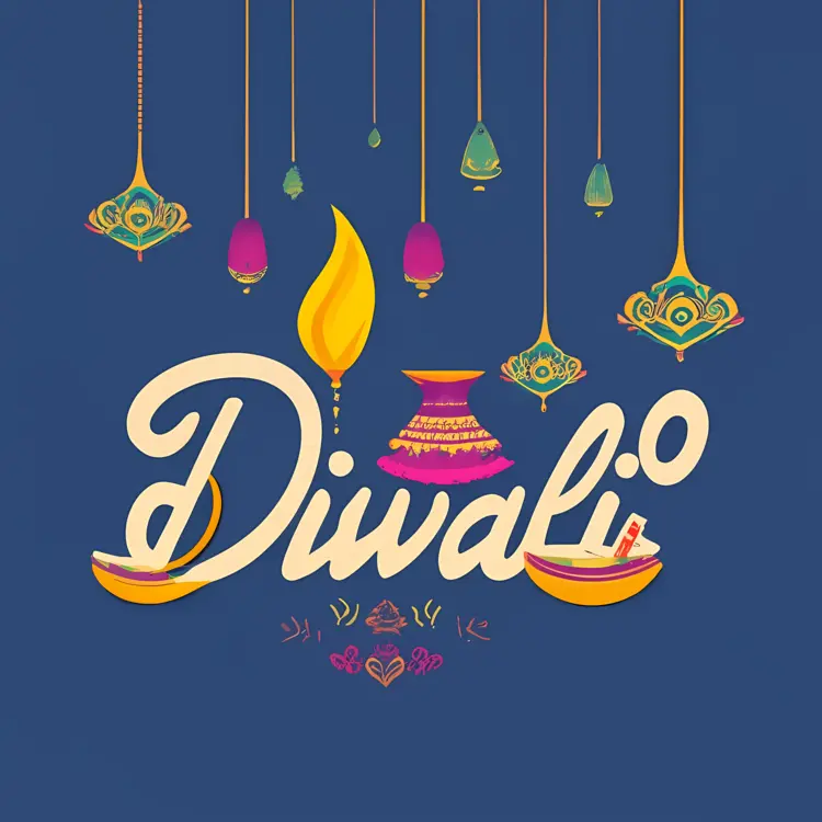 Diwali Festival with Lamps and Decorations