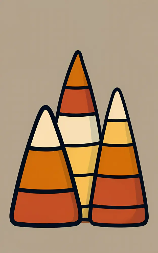 Colorful Candy Corn for Halloween