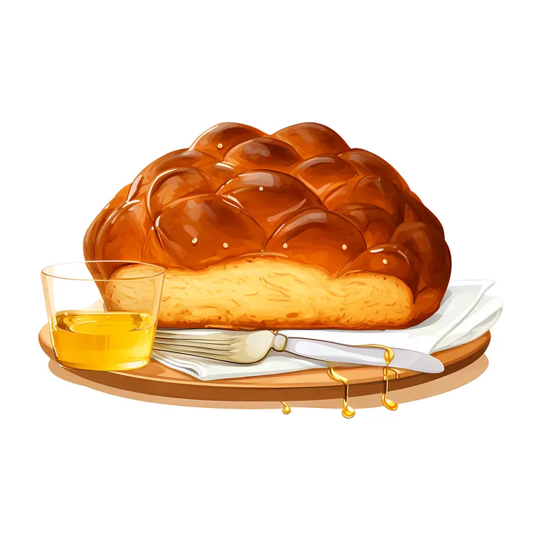 Braided Bread with Honey
