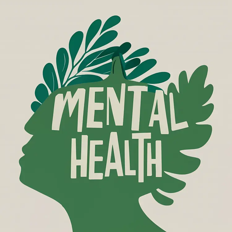 Head Silhouette Illustration for Mental Health