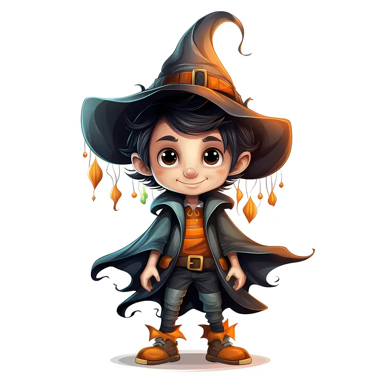 Cute Wizard in a Pointy Hat
