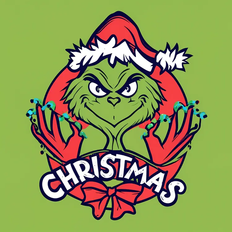 Happy Grinch Christmas Character