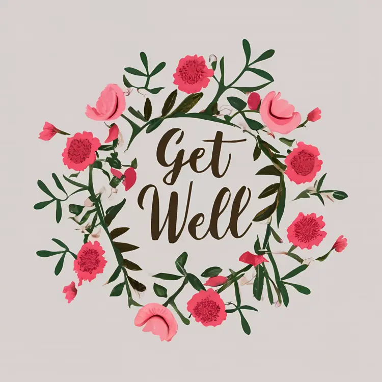 Get Well Floral Wreath