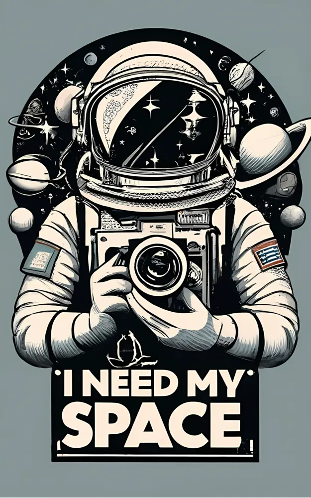 Astronaut with Camera in Space
