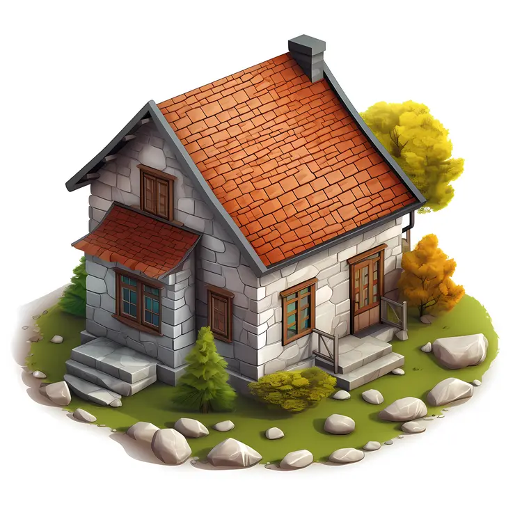 Small cute doodle house