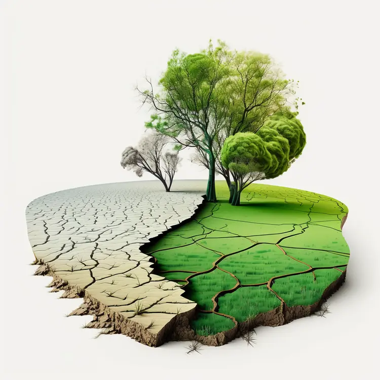 Tree Depicting Climate Change Effects