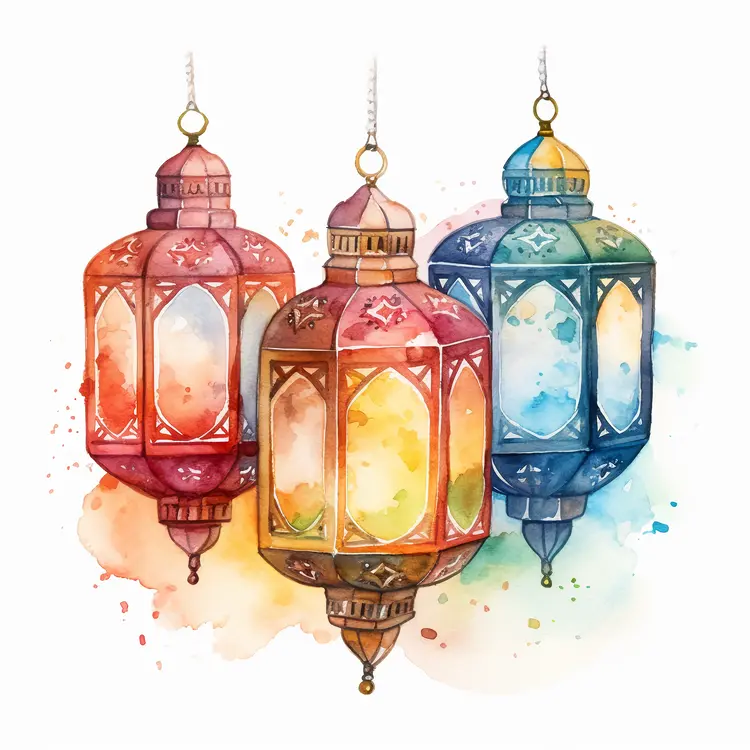 Colorful Lanterns for Ramadan Celebration