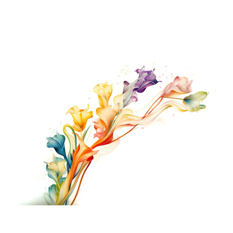 Colorful Flowers in Artistic Style