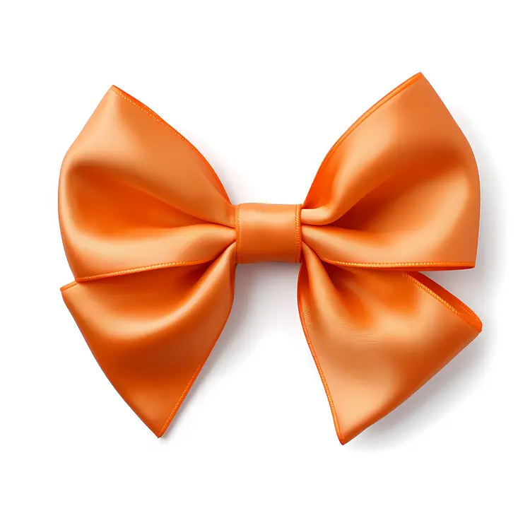 Simple Orange Bow