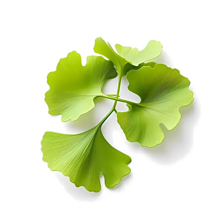 Green Ginkgo Leaves