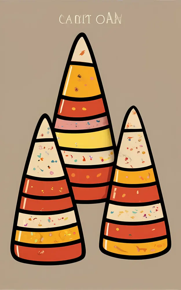 Colorful Candy Corn for Halloween