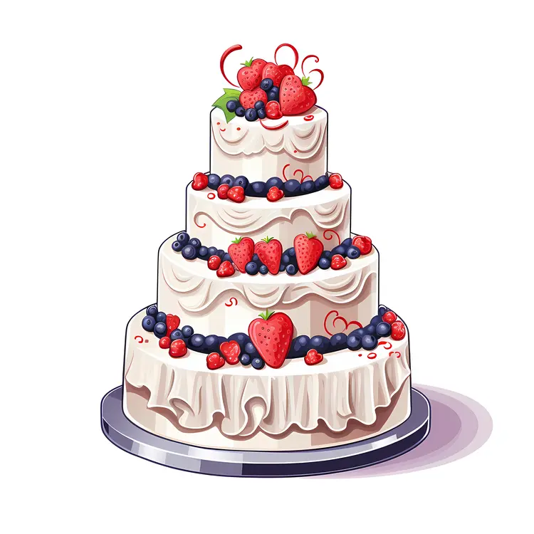 Layered Berry Cake