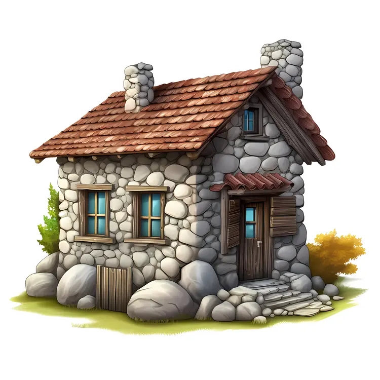 Small cute doodle house