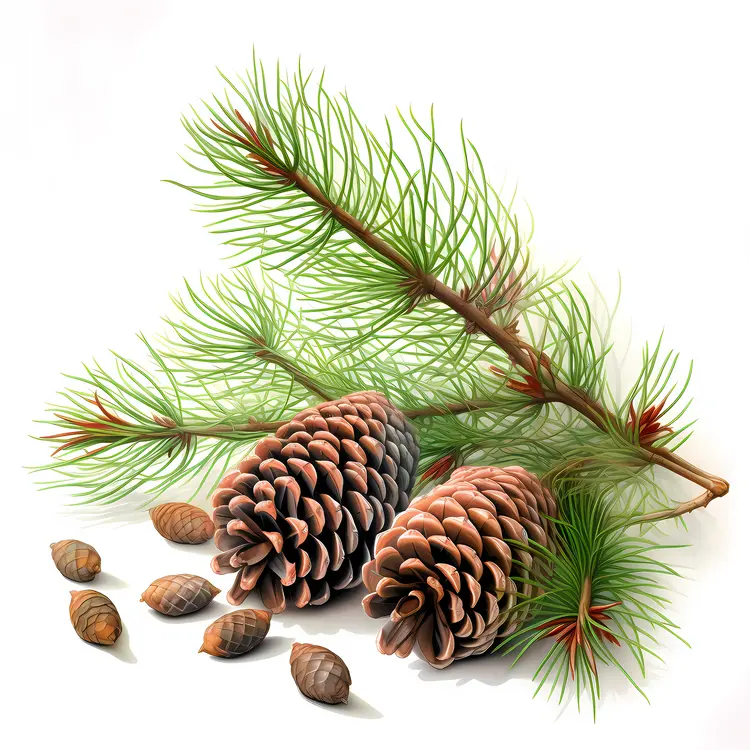 Pine Cones with Seeds