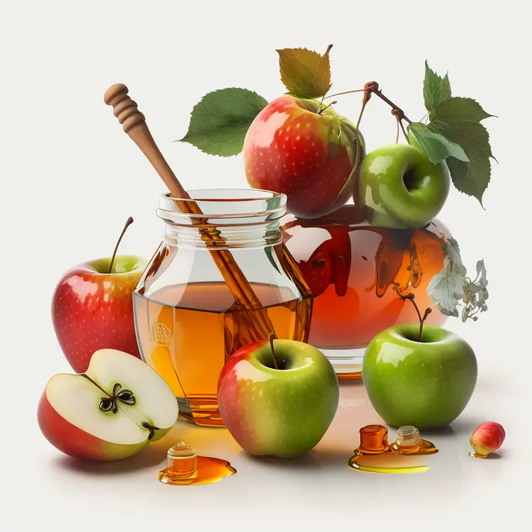 Honey and Apples for Rosh Hashanah Celebration