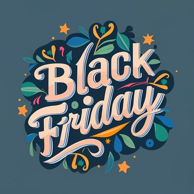 Decorative Black Friday Shopping Event
