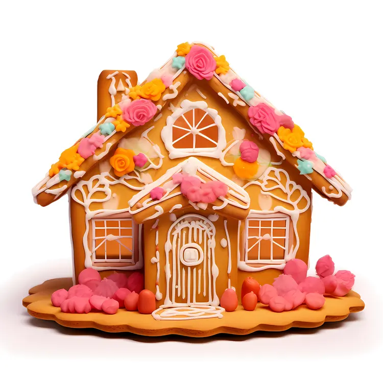 Decorated Gingerbread House