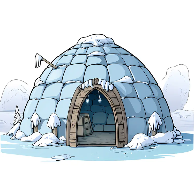 Snowy Igloo House