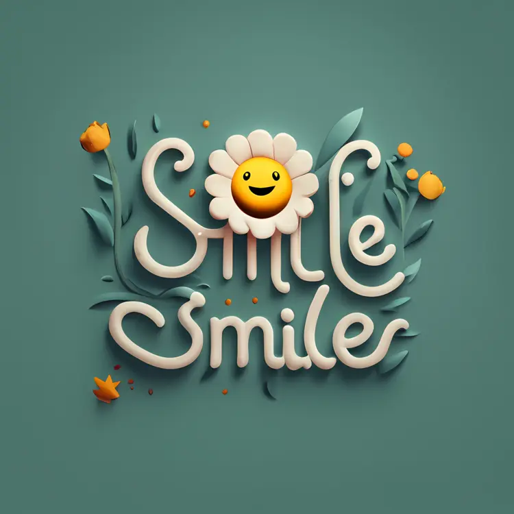 Smile with Happy Flower