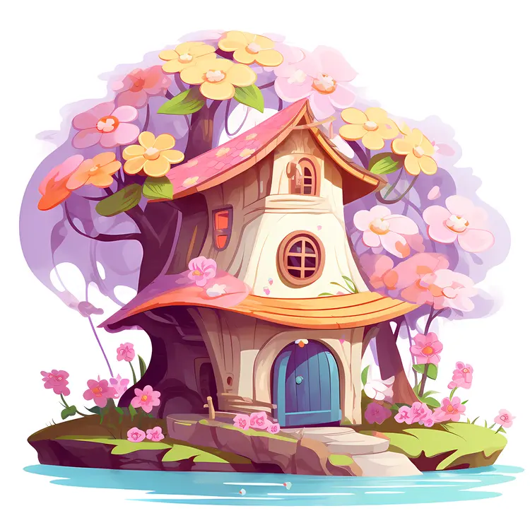 Small cute doodle house