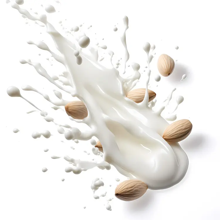 Almond Milk Splash with Almonds