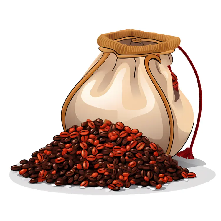 Roasted Coffee Beans with Bag