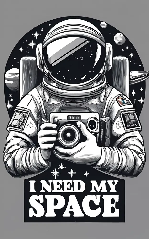 Astronaut with Camera in Space