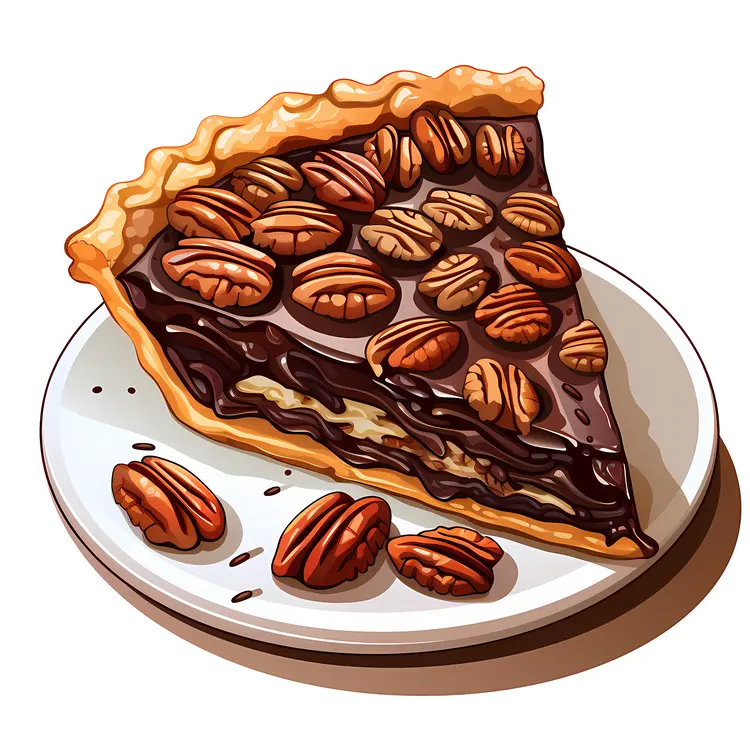 Delicious Slice of Pecan Pie