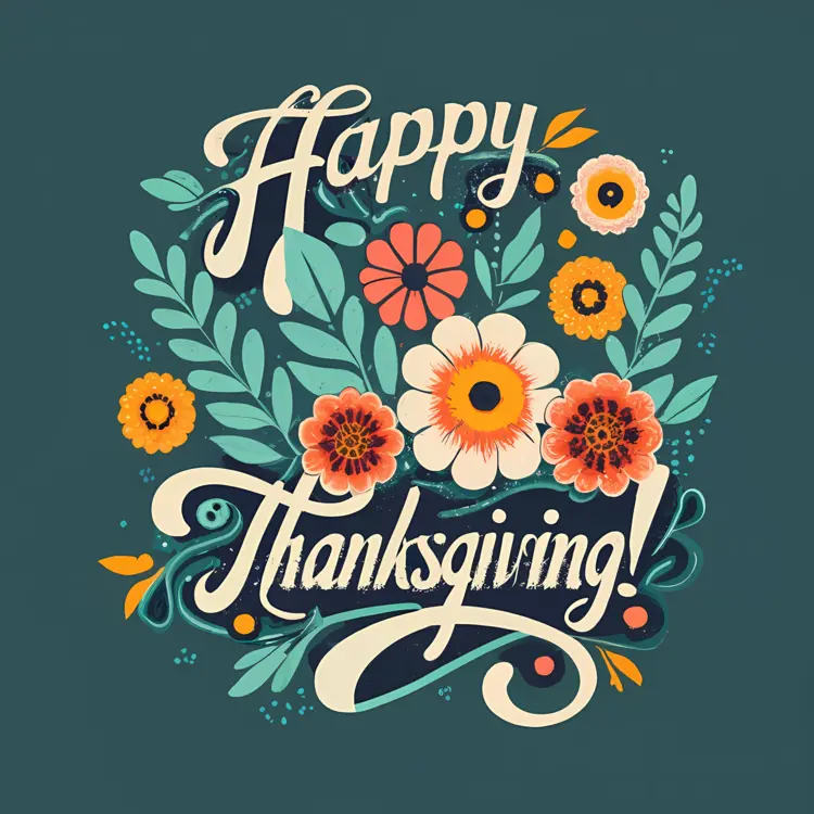 Happy Thanksgiving with Floral Design
