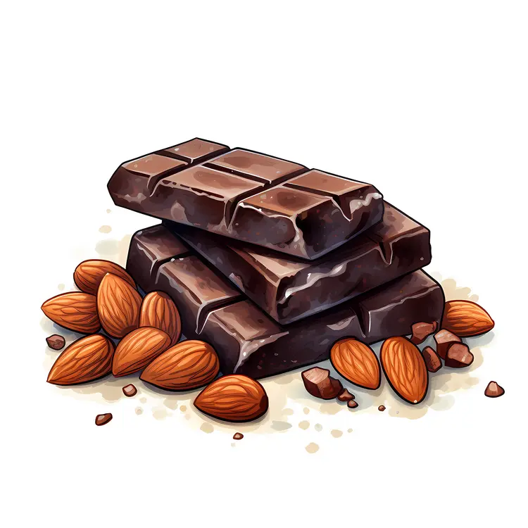 Chocolate Bars and Almonds