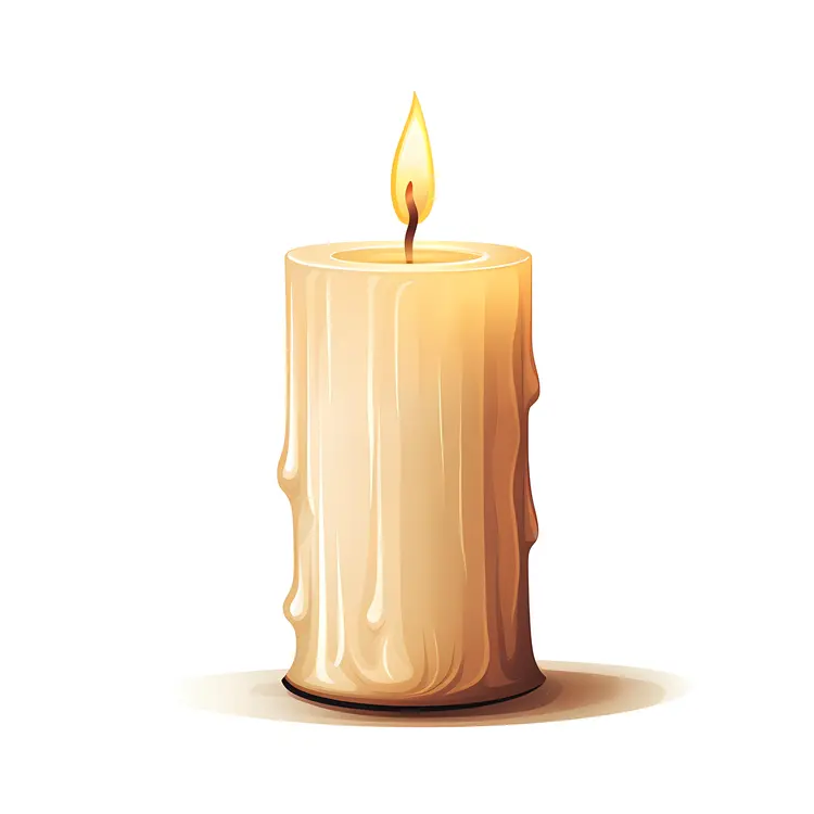 Simple Burning Candle