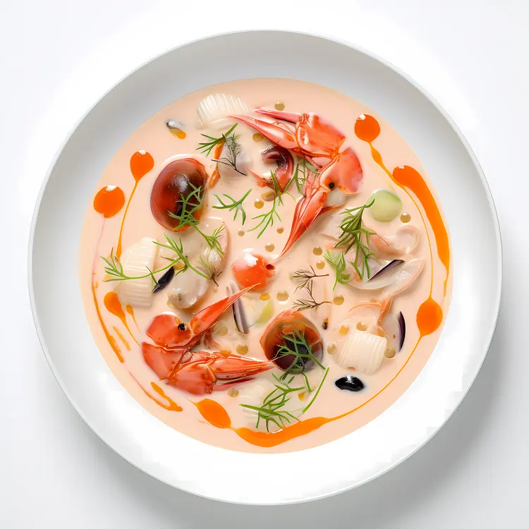 Seafood Soup with Shrimp and Mussels